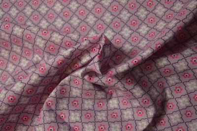 Baumwolle "Sunday" Blumen Muster Rosa